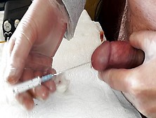 My Penis.  Anesthetic Injection.  80Mm Needle,  Elect
