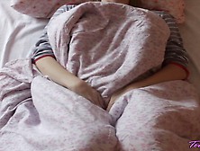 Sweet Teen Girl's Morning Masturbation With Orgasm