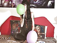 Balloon Sucking & Popping By 18 Year Old Bimbos Pt2