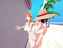 Hot Foursome With Nami And Robin - One Piece Porn