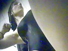 Sexy Brunette Getting Her Huge Rack Recorded On Spy Camera