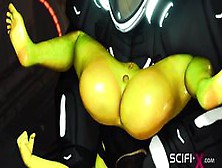Scifi-X - Crazy Anal Alien Sex With A Huge Cock In The Spacecraft
