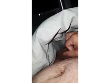 Stepson Has An Erection Under A Blanket And Touches His Cock While His Stepmom Is In Her Room