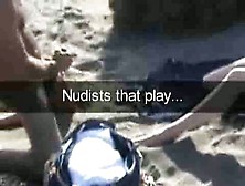 Wanking Off On A Girl On Nudie Beach