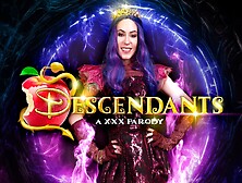 Vrcosplayx In Love Anna De Ville As Villain Mal From Descendants Gives Both Of Her Holes