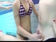 Handjobs And Blowjobs In The Swimming Pool