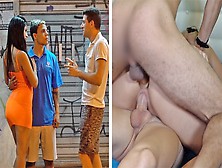 Fresh Brazilian Lovers Convinced A Double Penetration Threesome With A Gringo (Unexpected Ending!)