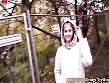Slim German Bimbo Pick Up At The Street For Outdoor Sex