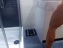 Flexing My Muscles Turn Me On Till Squirting And Anal At The Shower.  Hd