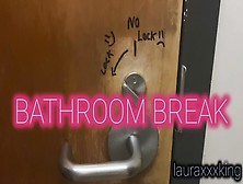 Brunette Wife Sucks Fucks In Dirty Public Restroom Begging For Cum Load