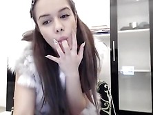 Cute Girl With A Womans Body Dildo Webcam Show
