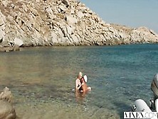 Breasty Blond Beauty Screws Her Yacht Captain On The Shore