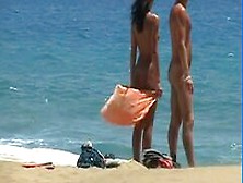 Hidden Cam Caught Nudists Couples Furteventura Beach