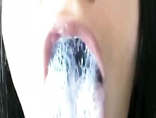 Latina Mouth Spit Drooling