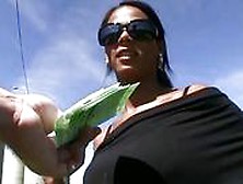 Tanned Skin Isabella Fucked In Public