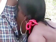 Massive Ebony Groupsex Party At Daytime In A Park