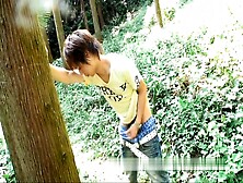 Japanese Boy Wanking In Forest
