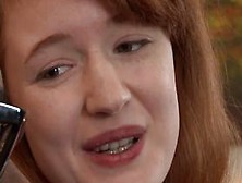 Ginger Teen Facialized By Black Stepdad