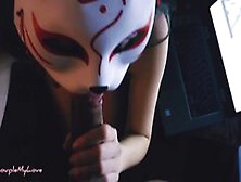 Kitsune Masked Wife Sucking My Cock - Couplemylove