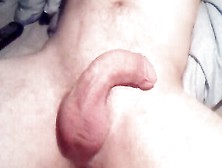 Horny Amateur Guy Is Filming His Dick From Up Close While Masturbating