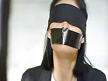 Malay Beauty Denise Tan Tape Gagged + Blindfolded
