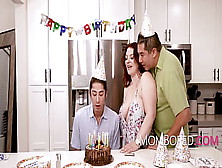 Milf Poked By Stepson On His Birthday Infront Of Her Boy - Emmy Demur