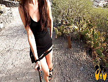 Public Nudity.  Super-Naughty Teenager Walks Naked In The Mountains Onanism / Pee