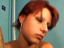 Adorable Redhead Babe Is Scared To Be Double Penetrated