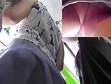 Close-Up Hot Upskirt Moments Taken Right In The Bus