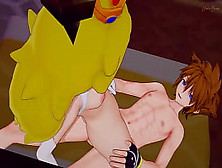 Peach Welcomes Sora To Ssb By Riding His Dong - Super Smash Bros Cartoon.