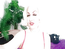 Cum Eating Instructions Encouragement - Gentle Positive Femdom Pov Video From Pin Up Blonde Mistress Arya Grander