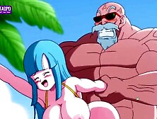 Master Roshi's Big Cock Dragon Ball Parody Anime Hentai 1080P