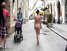 Naked On Street In Wien