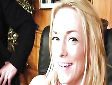 Paige Ashley Gigantic Titty Secretary Takes Two Cocks At Work