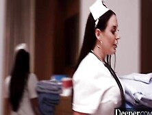 Deeper.  Goddess Nurse Angela White Takes Care Of Patient Manuel