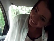 Stockinged Amateur Banged Over The Car Top