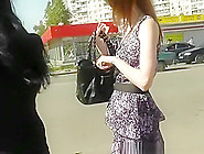 Teen In Short Dress Sexy Ass Upskirted