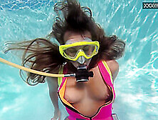Platinum Blonde Irina Super Beauty Underwater