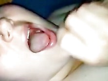 German Big Beautiful Woman Teasing Cum In Throat Oral-Job