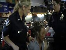 Hot Cops With Big Tits Fucked Rough In A Threesome By A Bbc!