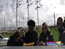 Black Guy Pounding Busty Blonde Cop