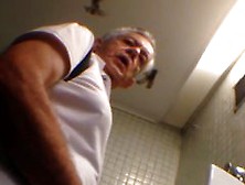 Voyeur Films Old Males In The Public Restroom