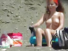 Spy Camera Filming Naked Beauties On The Beach