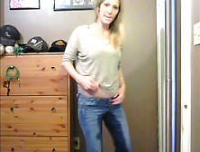 Girl Wets Her Jeans For Someone