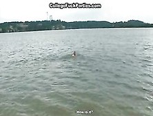 College Bang Parties - Sotudents Staged A Sexy Grup Sex At The Lake