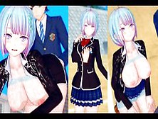 【Hentai Game Koikatsu！】Shortcut Big Breasts Schoolgirl Is Rubbed Her Boobs. And Sex. (Anime 3Dcg Video