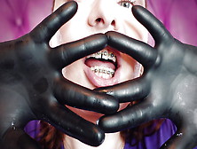 Asmr: Vore Fetish Giantess Vibes Mukbang Video Sfw In Nitrile Gloves (Arya Grander)