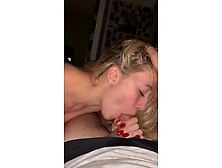 Sexy Blonde Babe Sucks Before Bed I Found Her On Hookmet. Com