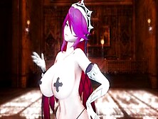 Mmd Genshin Impact Rosaria Huge Boobs Hottie Lady 3D Animated Beauty And