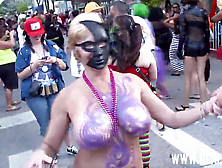 Extreme Pussy Flashers Key West Fantasy Fest Uncut